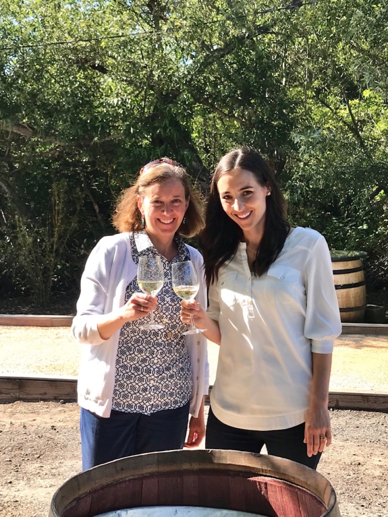 Winemaker Melissa Kuhn and Tasting Room Manager Kaitlyn Callagy